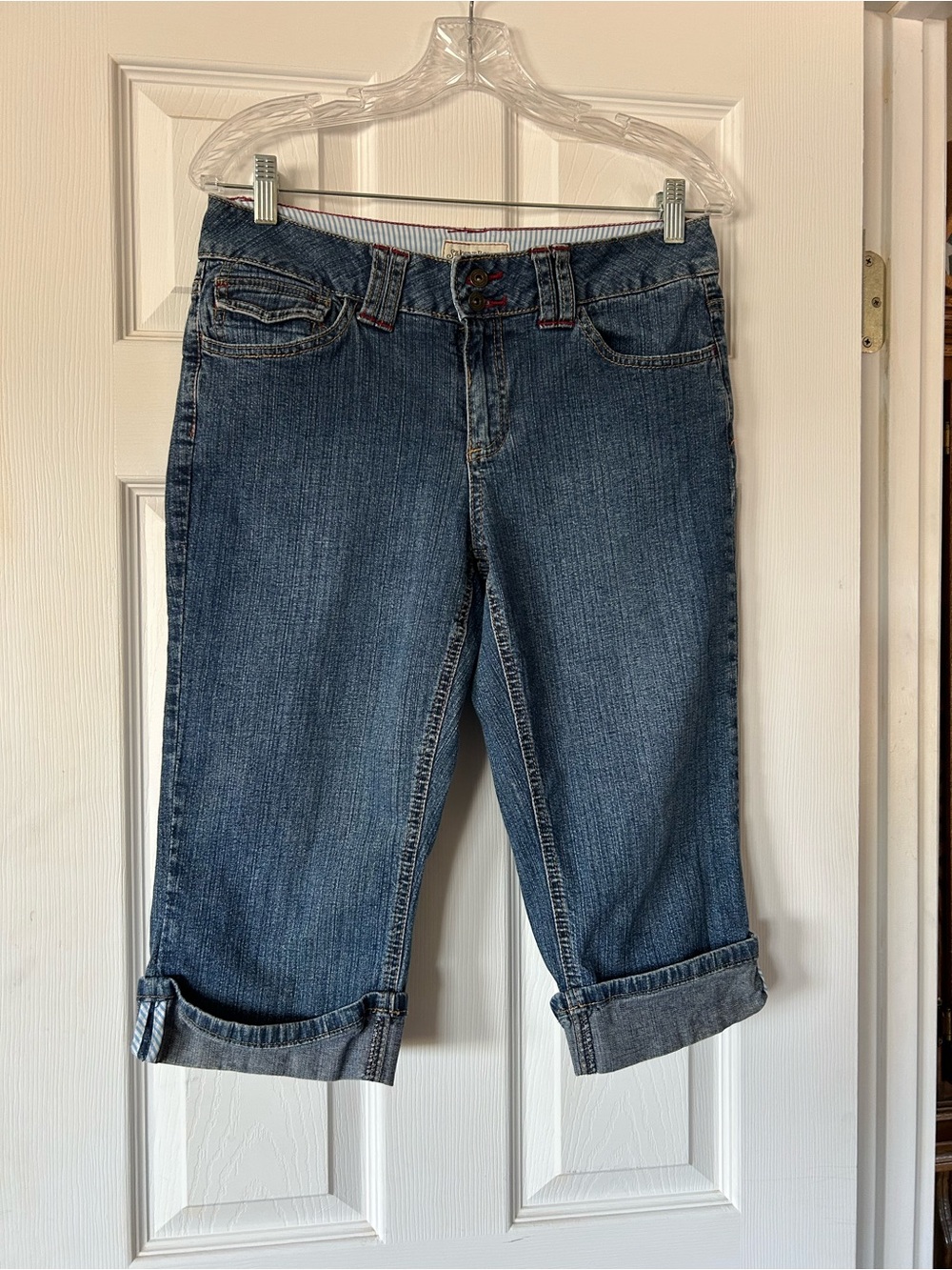 St. John's Bay Women's Cropped Denim Jeans - Blue